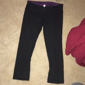 Lulu Lemon Reversible Cropped Leggings